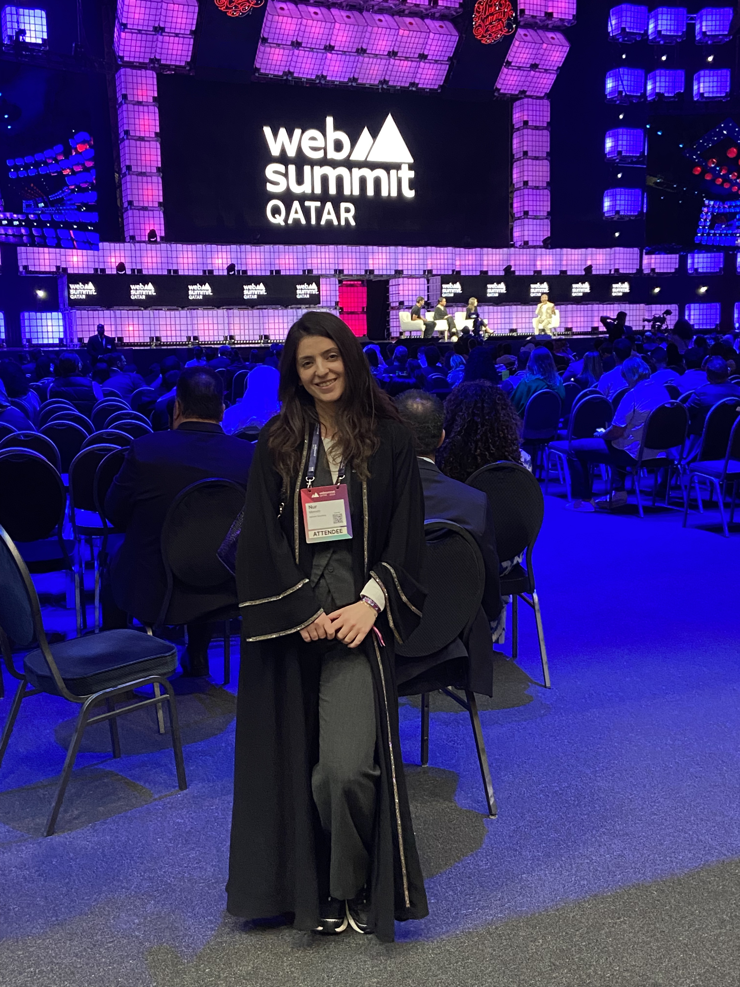 Nur Memeti am Web Summit Qatar